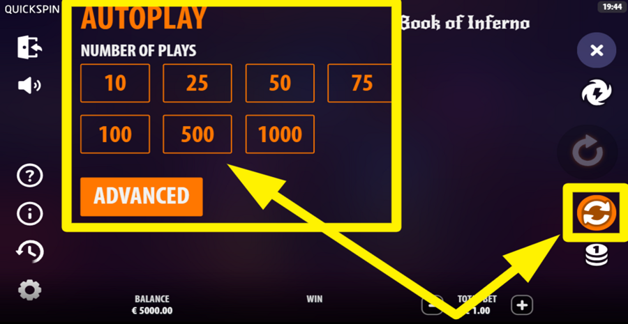 Book Of Inferno Autoplay