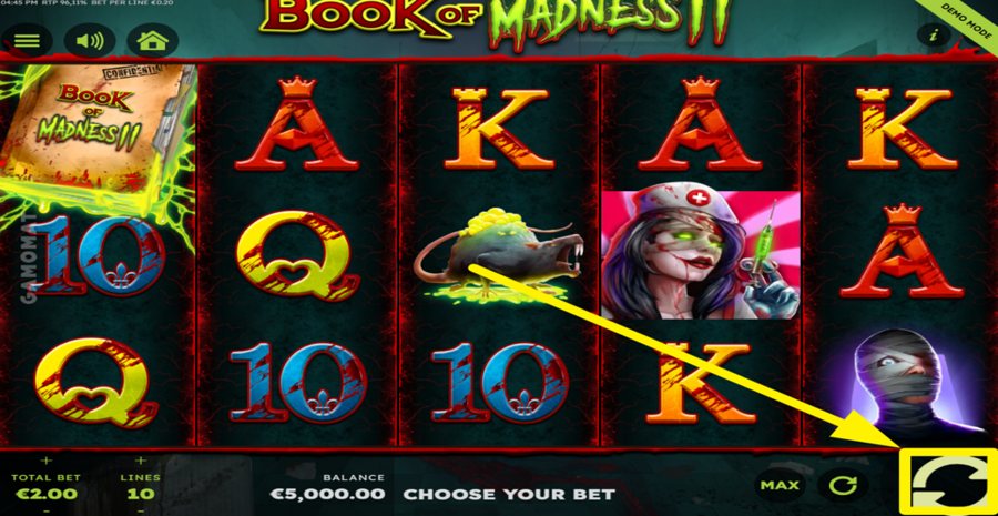 Book Of Madness 2 Spin