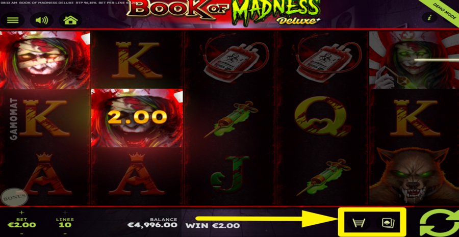 Book Of Madness Deluxe Gamble