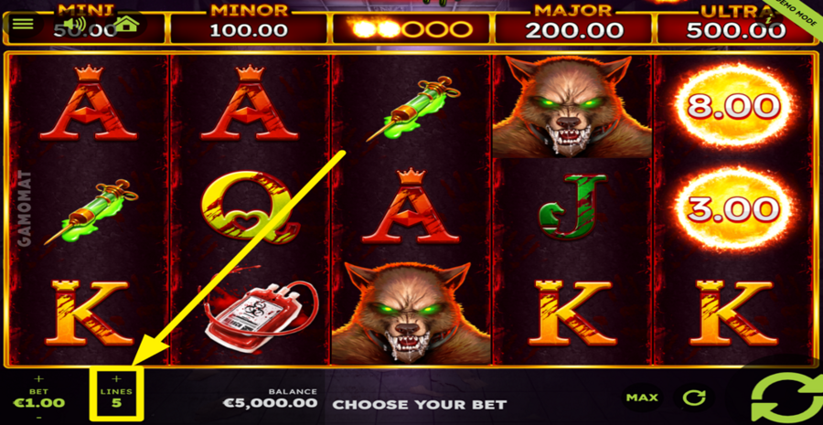 Book Of Madness Flaming Link Adjust Lines