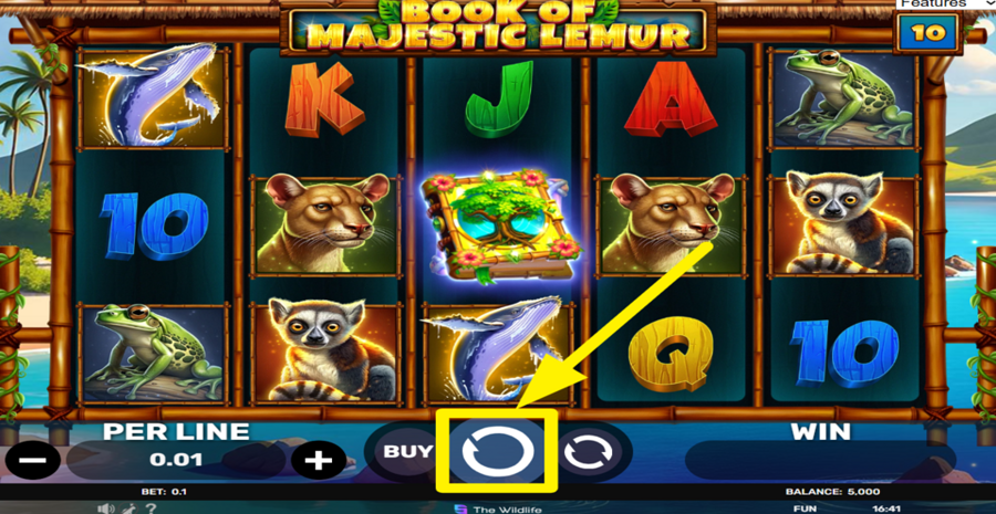 Book Of Majestic Lemur Spin