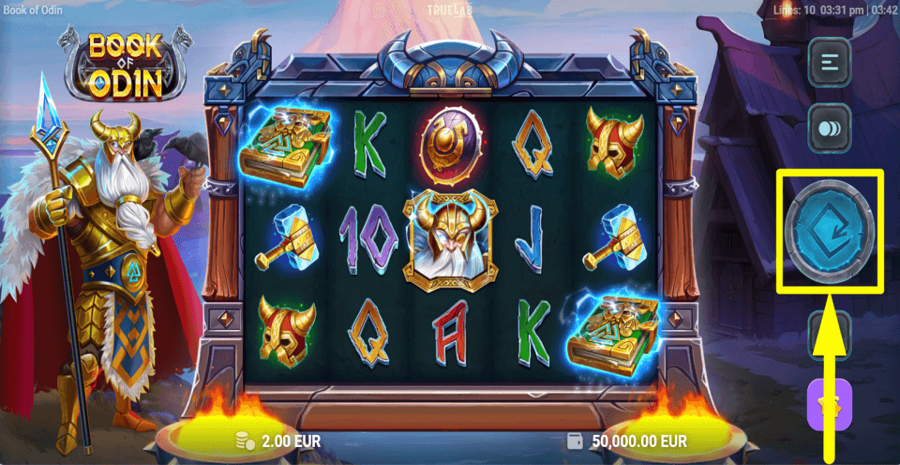 Book Of Odin Spin Button