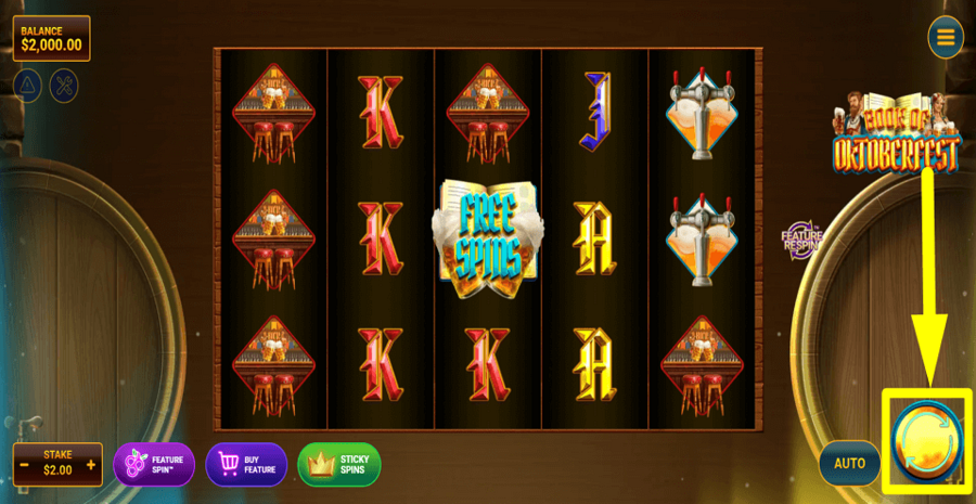 Book Of Oktoberfest Spin Button