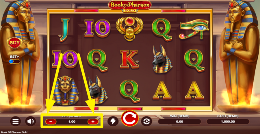 Book Of Pharaon Gold Adjust Bet