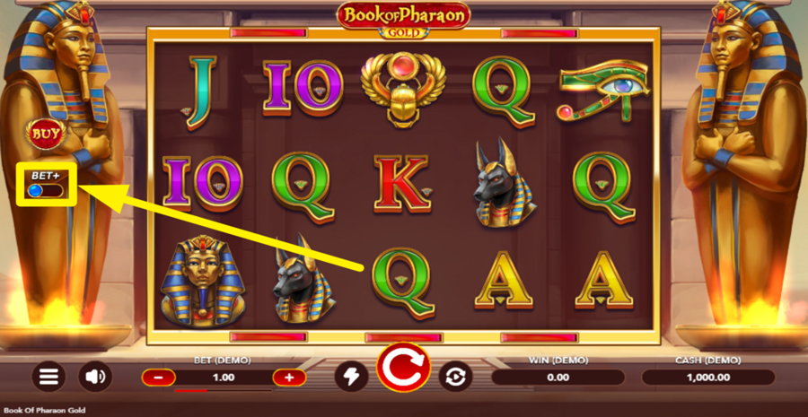 Book Of Pharaon Gold Bet Plus