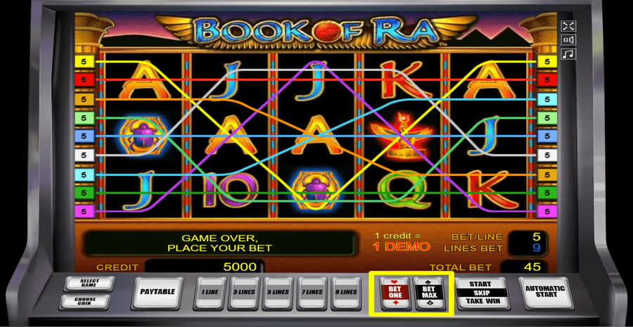 Book Of Ra Classic Bet Select