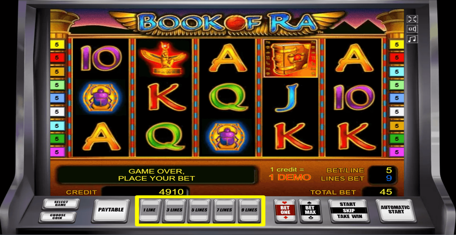 Book Of Ra Classic Paylines