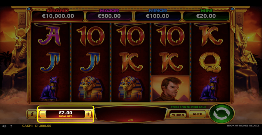 Book Of Riches Deluxe Bet Select