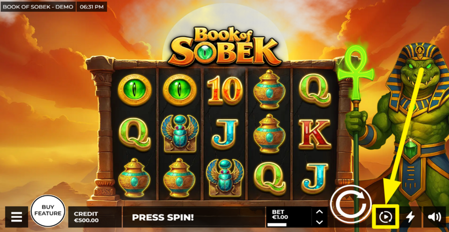 Book Of Sobek Autoplay