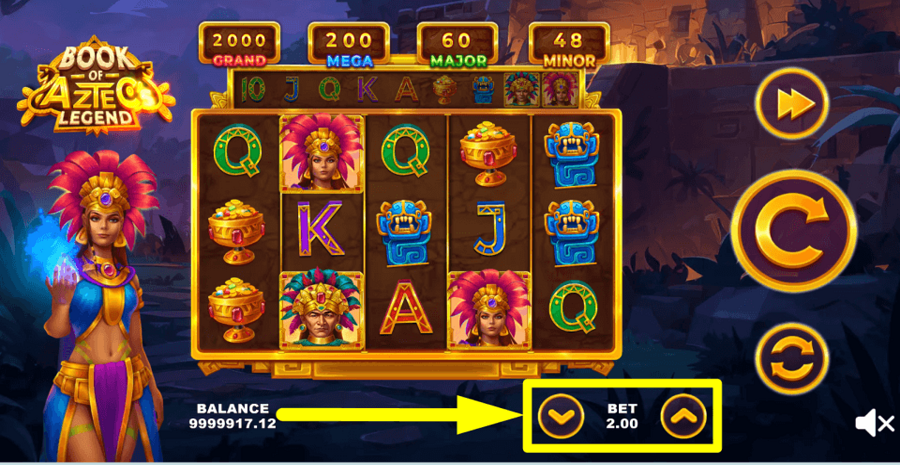 Book Of The Aztecs Legend Bet Value