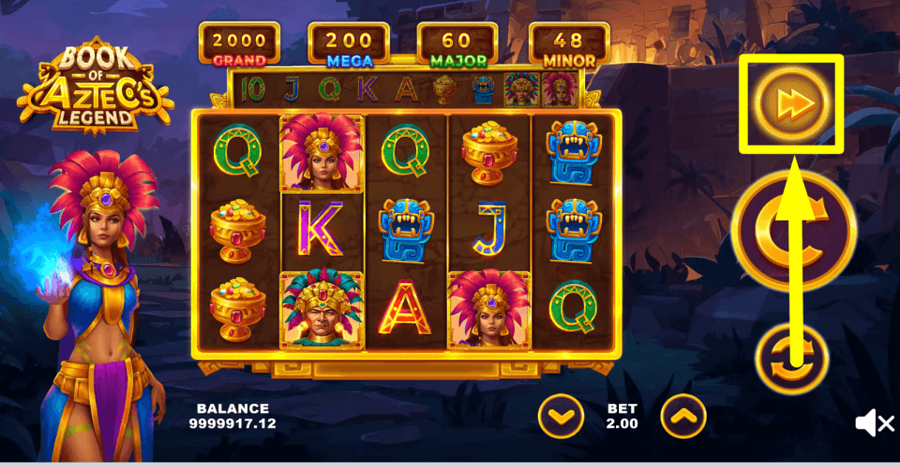 Book Of The Aztecs Legend Turbo Feature