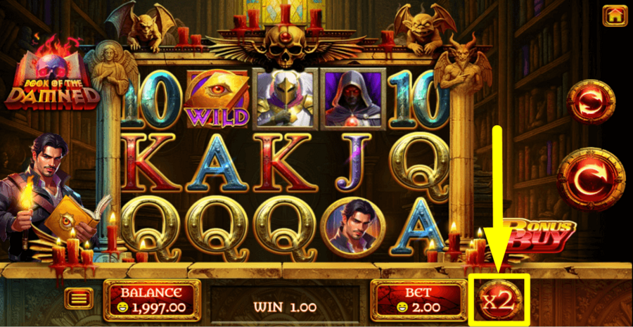 Book Of The Damned Gamble Feature