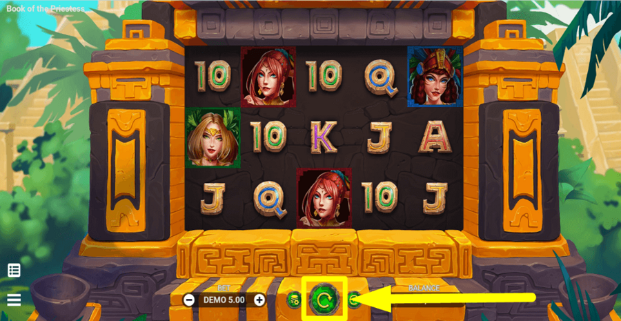 Book Of The Priestess Spin Button
