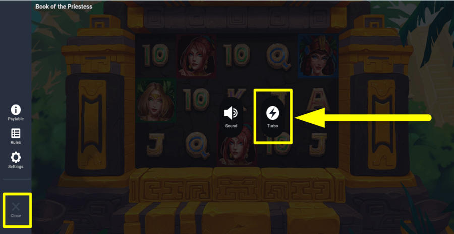 Book Of The Priestess Turbo Feature
