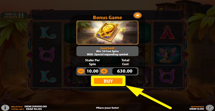 Book Of Wealth 2 Bonus Buy