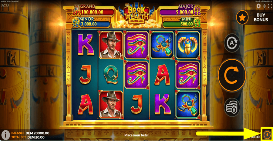 Book Of Wealth 3 Turbo Feature