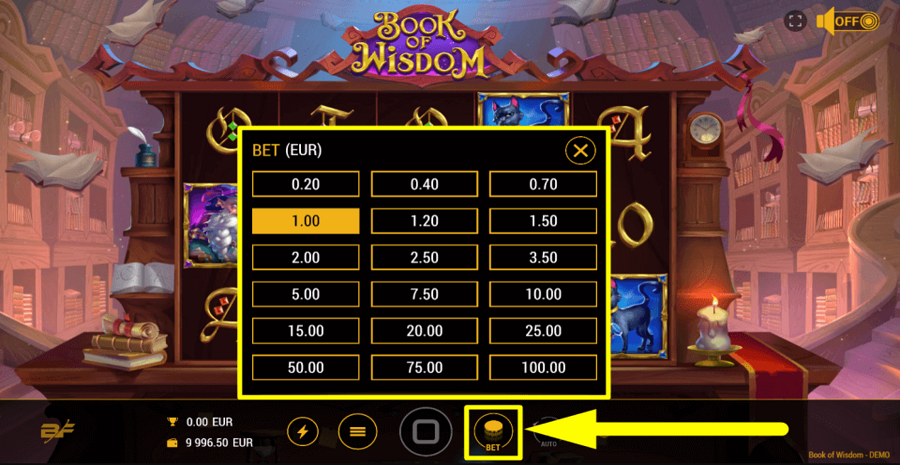Book Of Wisdom Bet Value