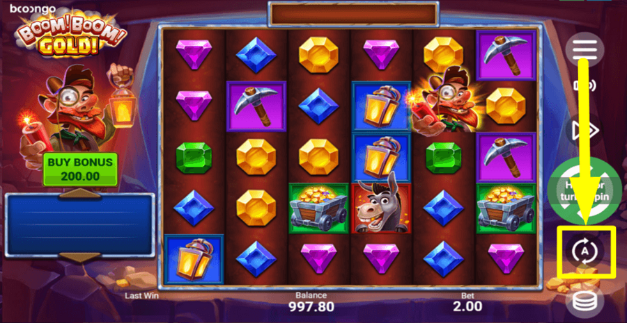 Boom Boom Gold Autoplay Feature
