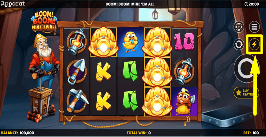 Boom Boom Mine Em All Turbo Feature