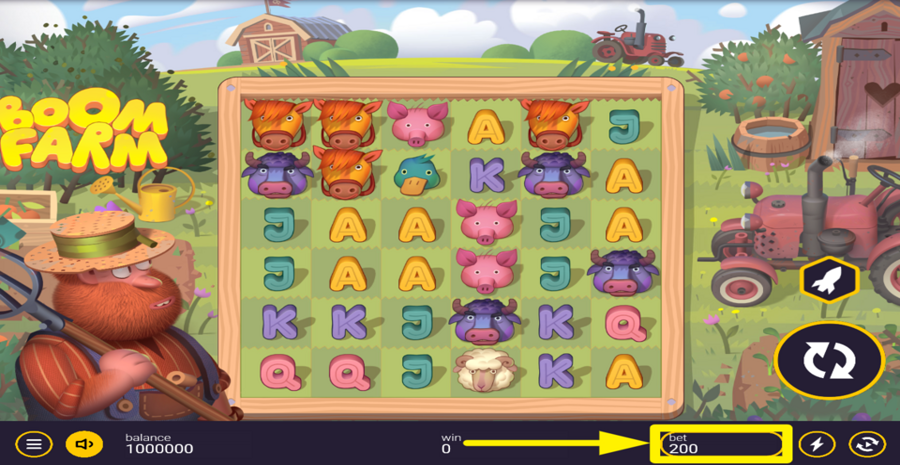 Boom Farm Adjust Bet