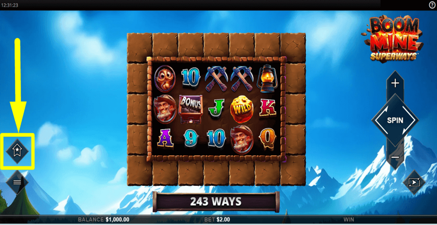 Boom Mine Superways Buy Feature