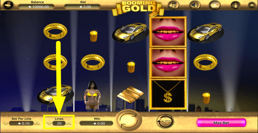 Booming Gold Adjustbale Paylines