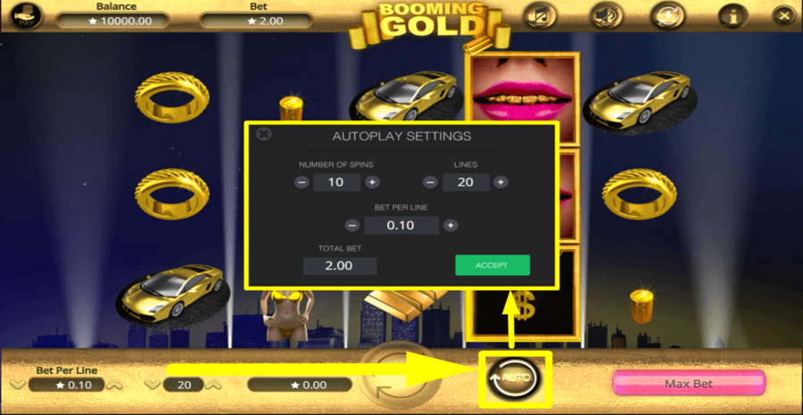 Booming Gold Autoplay Feature