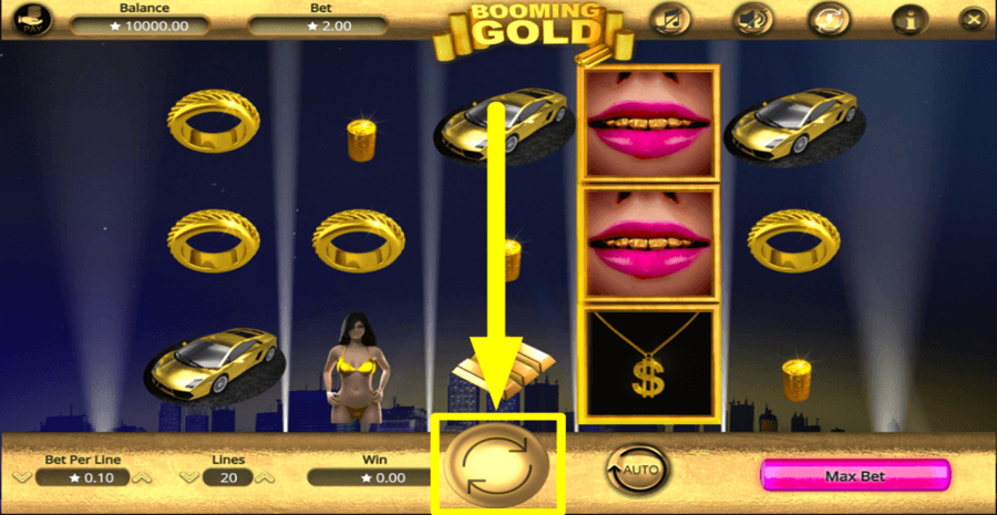 Booming Gold Play Button