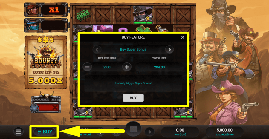 Bounty County Buy Feature