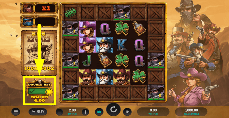 Bounty County Double Bet Feature