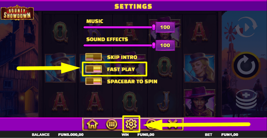 Bounty Showdown Fast Play Feature