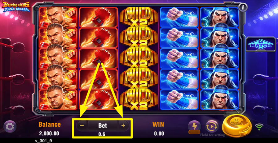 Boxing King Modify Your Bet