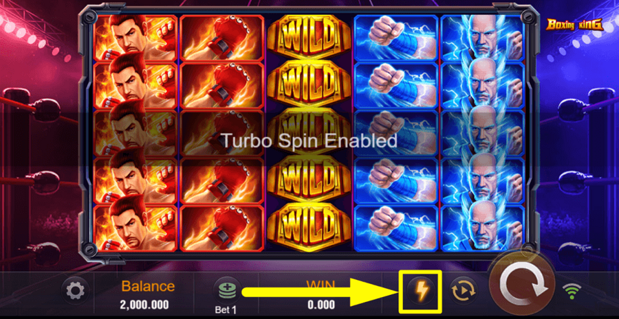 Boxing King Turbo Spin Feature