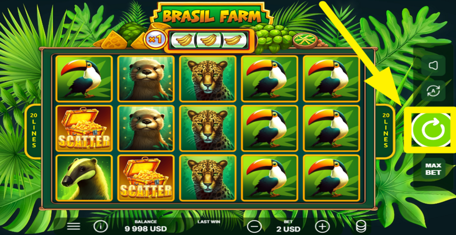Brasil Farm Spin Button