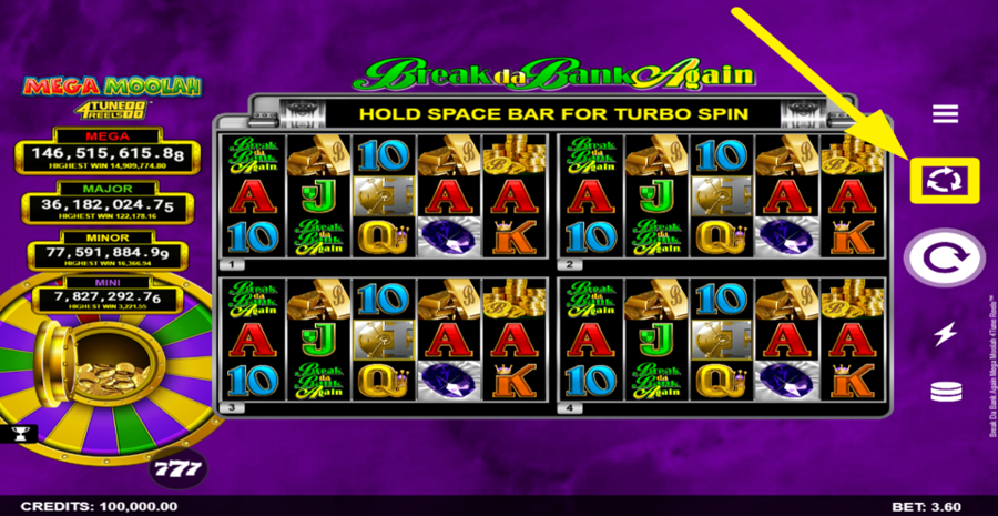 Break Da Bank Again Mega Moolah 4tune Reels Autoplay