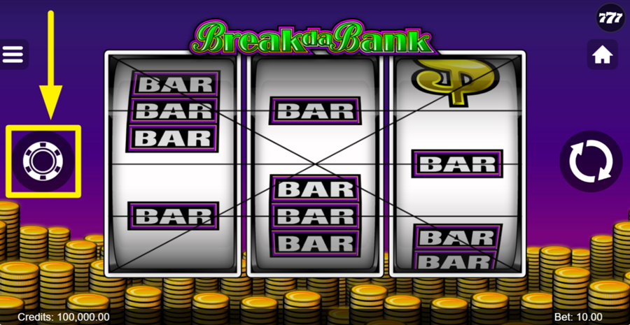 Break Da Bank Bet Adjust