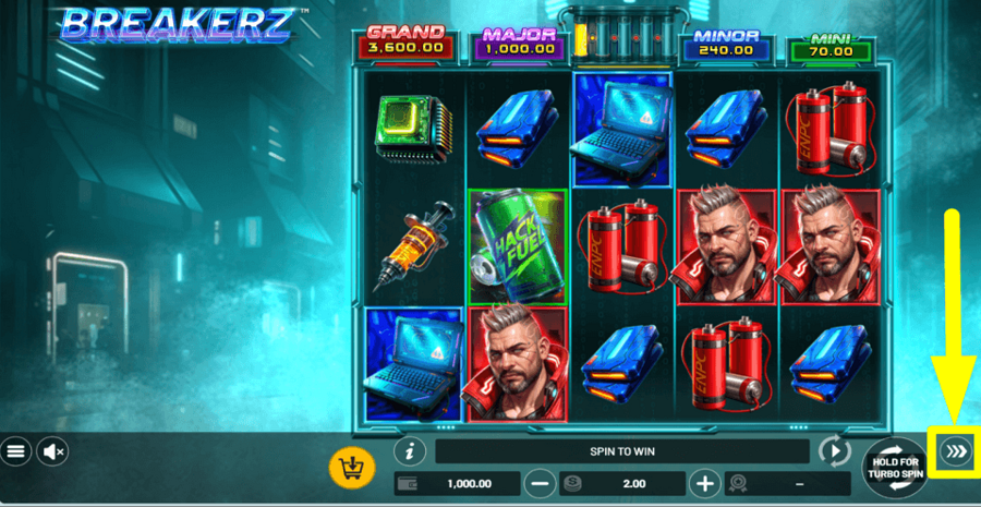 Breakerz Turbo Feature