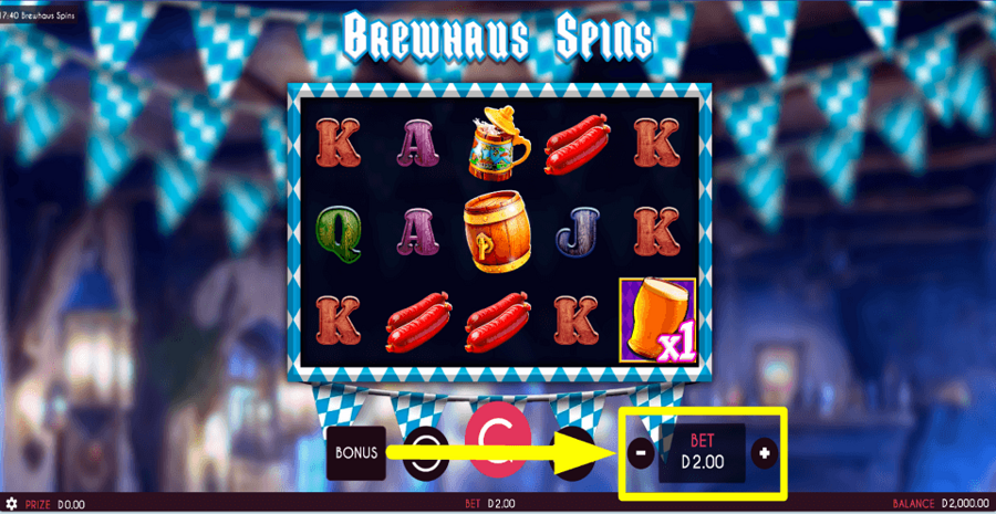 Brewhaus Spins Bet Value