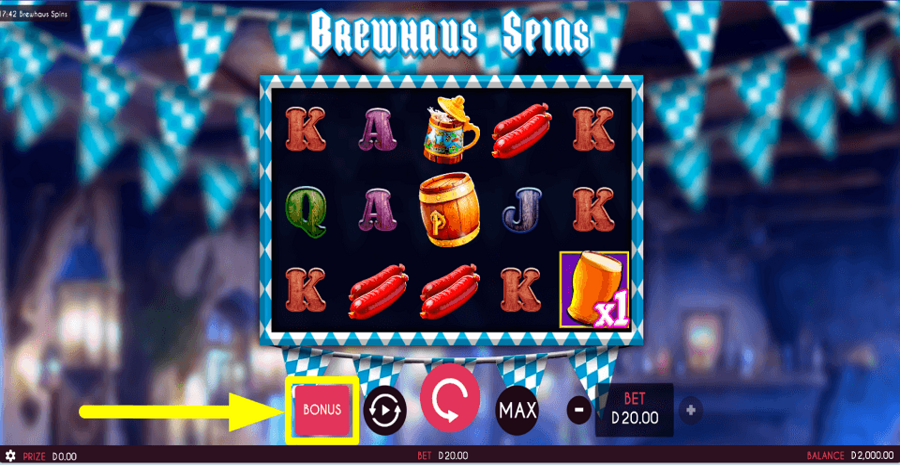 Brewhaus Spins Bonus Feature