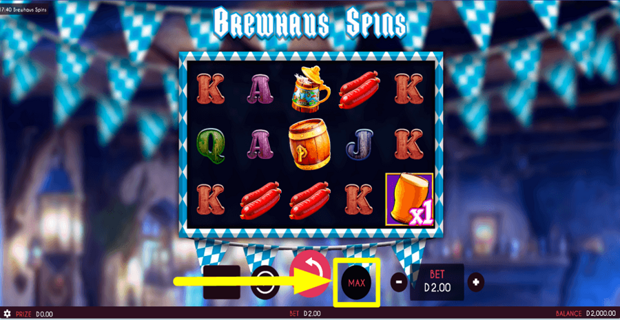 Brewhaus Spins Max Button