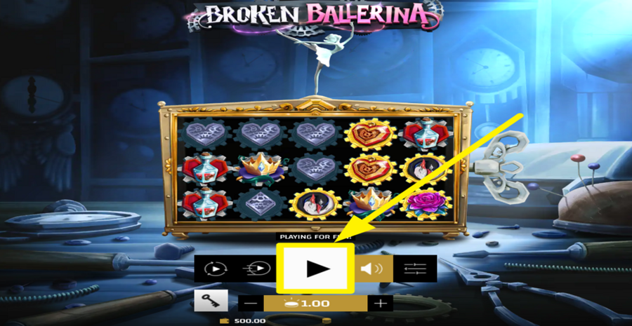 Broken Ballerina Spin Button