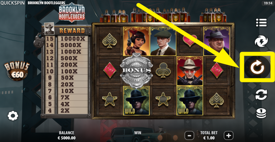 Brooklyn Bootleggers Spin Button