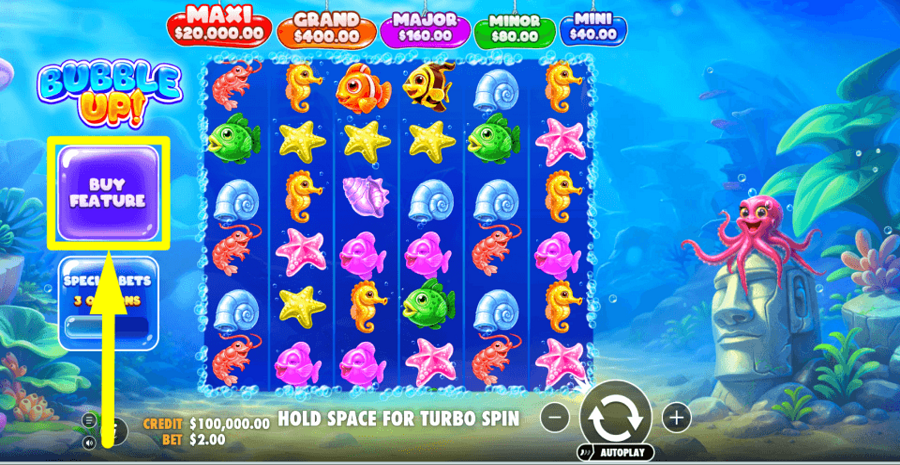 Bubble Up Buy Feature