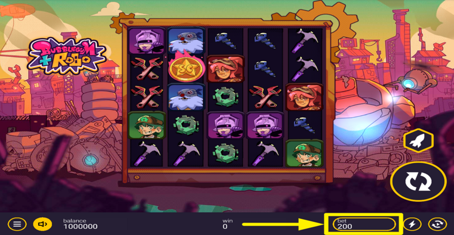 Bubblegum And Robo Adjust Bet