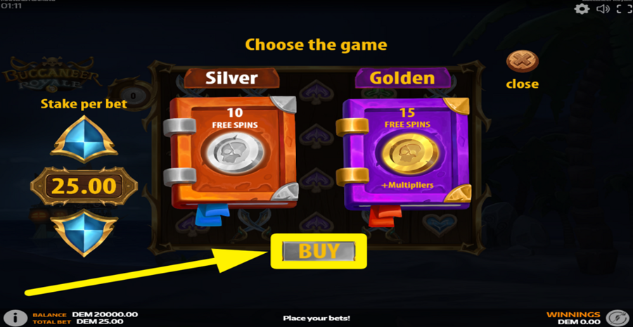 Buccaneer Royale Buy Bonus