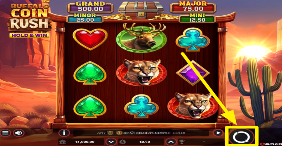 Buffalo Coin Rush Hold And Win Spin