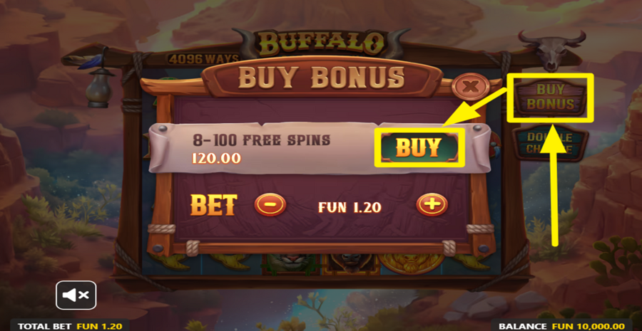 Buffalo Gold Canyon Buy Bonus