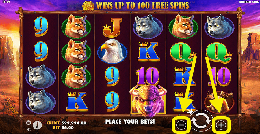 Buffalo King Bet Selection