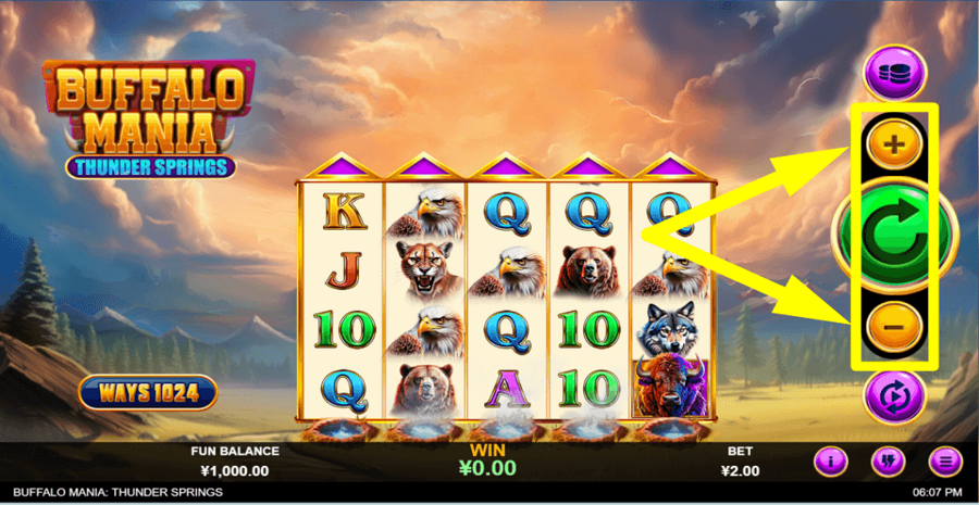 Buffalo Mania Thunder Springs Bet Value