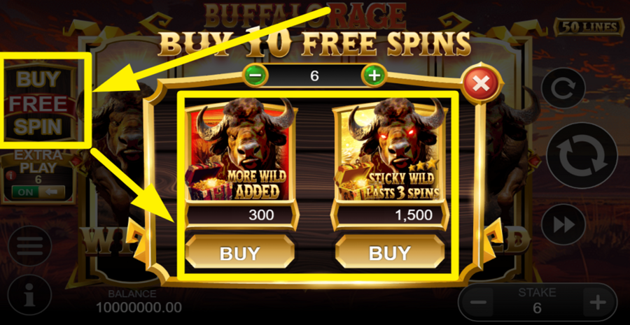 Buffalo Rage Buy Bonus